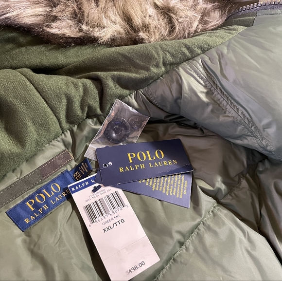 NWT $498 POLO RL RALPH LAUREN Camo Down Filled Bomber Jacket Coat Men’s Medium - Picture 8 of 14